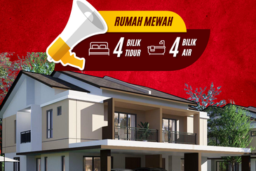 Rumah Berkembar Dua Tingkat di Lunas