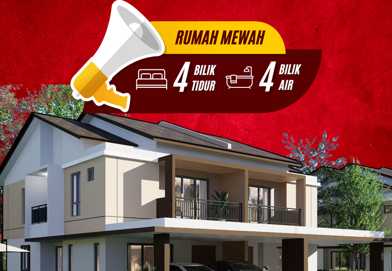 Rumah Berkembar Dua Tingkat di Lunas