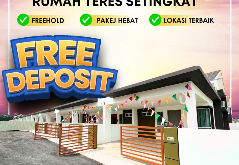 Rumah Teres 1 tingkat di Tasek Gelugor, Penang