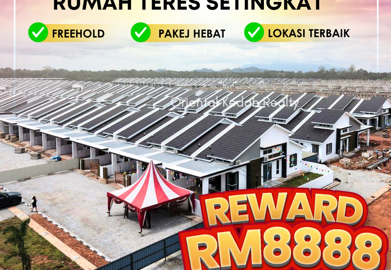 Rumah Teres 1 tingkat di Tasek Gelugor, Penang