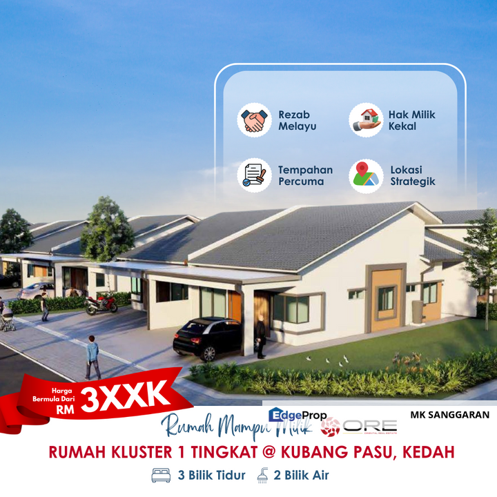 Rumah Kluster Setingkat di Kubang Pasu, Kedah, Kedah, Kubang Pasu