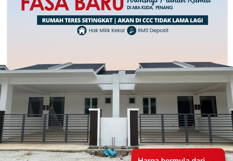 Rumah Teres Setingkat di Ara Kuda Penang