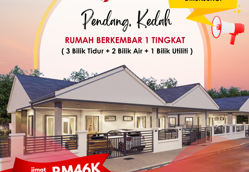 Rumah Semi-D Setingkat di Pendang Kedah