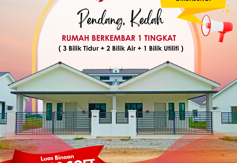 Rumah Semi-D Setingkat di Pendang Kedah
