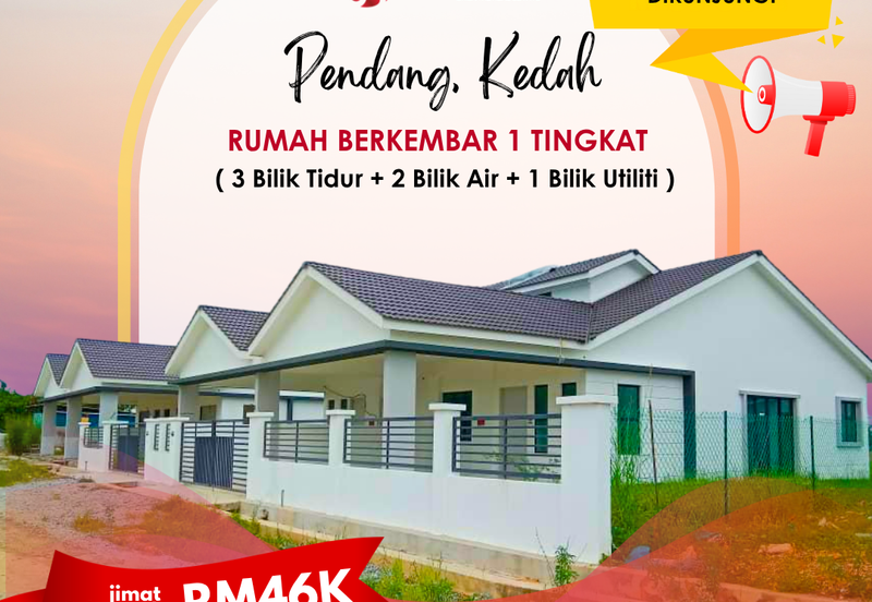 Rumah Semi-D Setingkat di Pendang Kedah