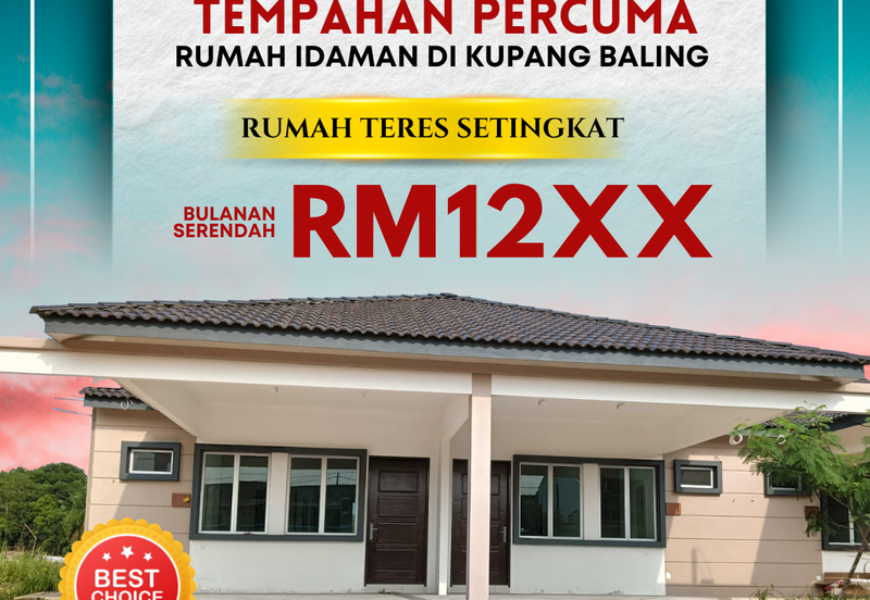 Rumah Teres Setingkat di Kupang Baling Kedah