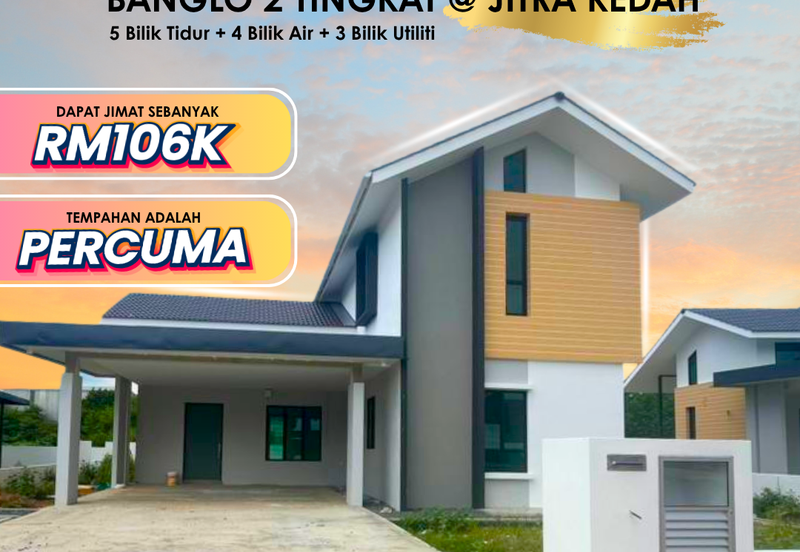 Rumah Banglo Dua Tingkat di Jitra Kedah
