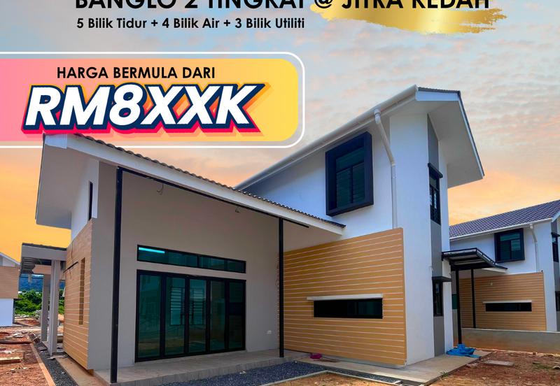 Rumah Banglo Dua Tingkat di Jitra Kedah