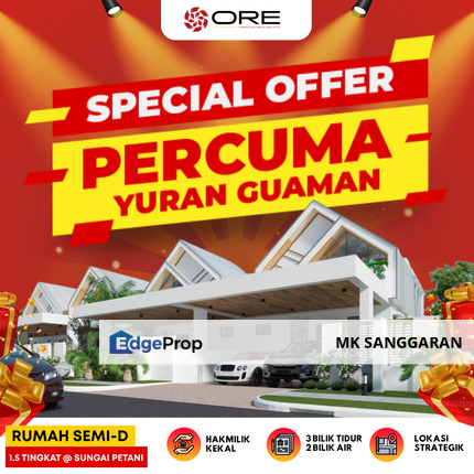 Rumah Berkembar 1.5 Setingkat di Sungai Petani, Kedah, Sungai Petani