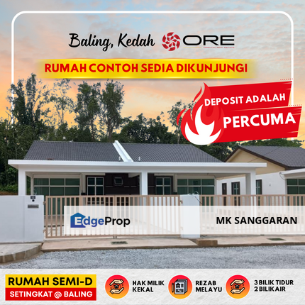 Rumah Berkembar Setingkat di Baling, Kedah, Baling