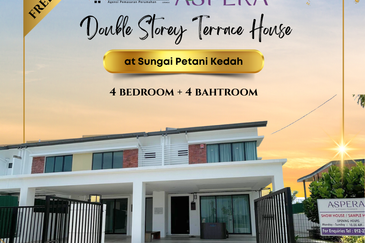 Rumah Teres Dua Tingkat di Sungai Petani