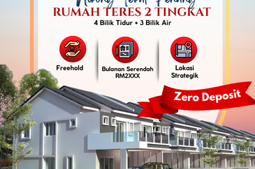 Rumah Teres Dua Tingkat di Nibong Tebal