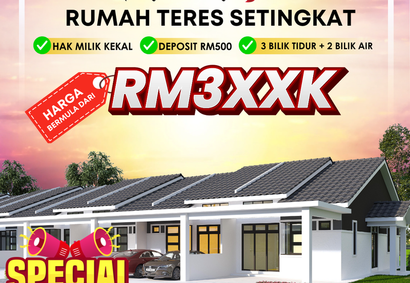 Rumah Teres 1 Tingkat di Tasek Gelugor 