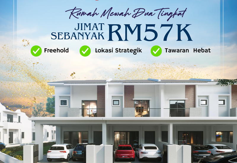 Rumah Teres Dua Tingkat di Nibong Tebal Penang