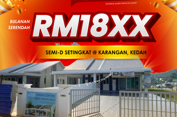 Rumah Berkembar Setingkat di Sungai Kob, Karangan Kedah