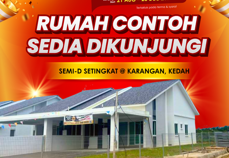 Rumah Berkembar Setingkat di Sungai Kob, Karangan Kedah