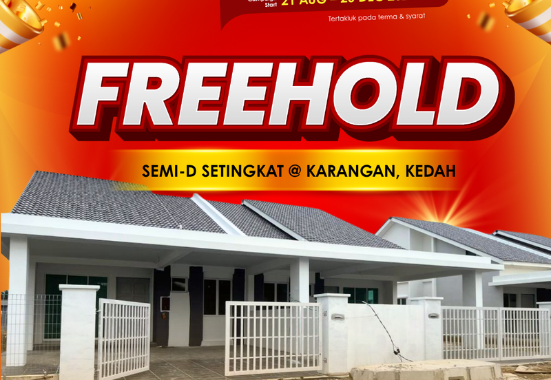 Rumah Berkembar Setingkat di Sungai Kob, Karangan Kedah