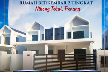 Rumah Berkembar Dua Tingkat di Nibong Tebal