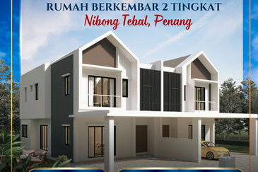 Rumah Berkembar Dua Tingkat di Nibong Tebal