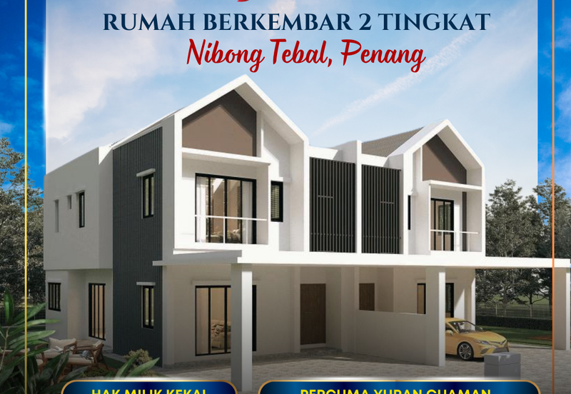 Rumah Berkembar Dua Tingkat di Nibong Tebal