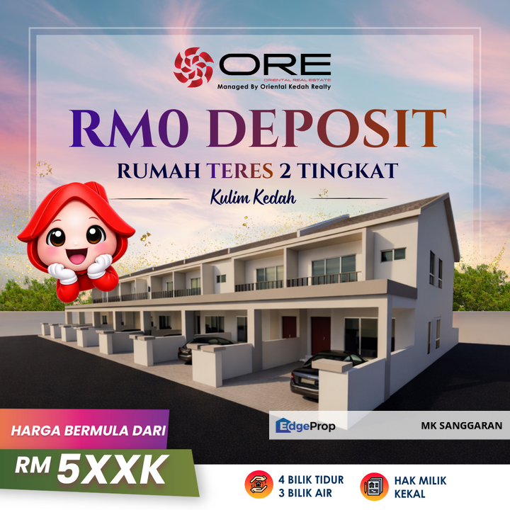 Rumah Teres dua Tingkat di Kulim , Kedah, Kulim