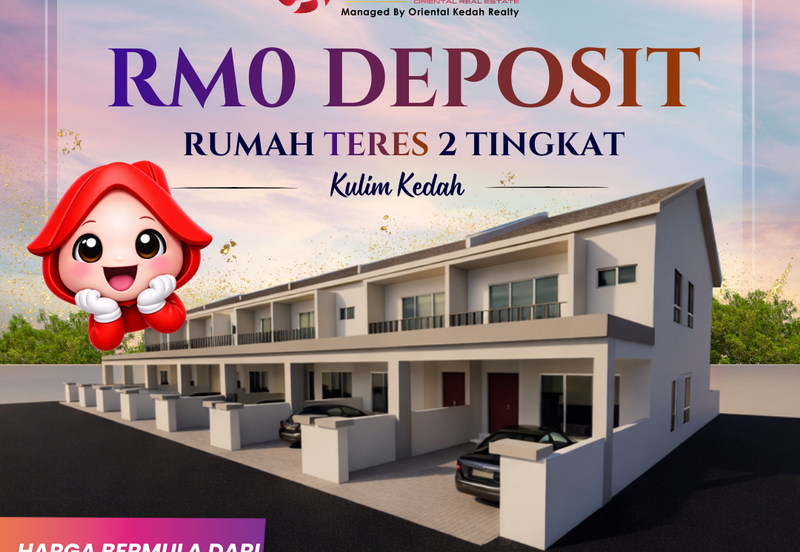 Rumah Teres dua Tingkat di Kulim 
