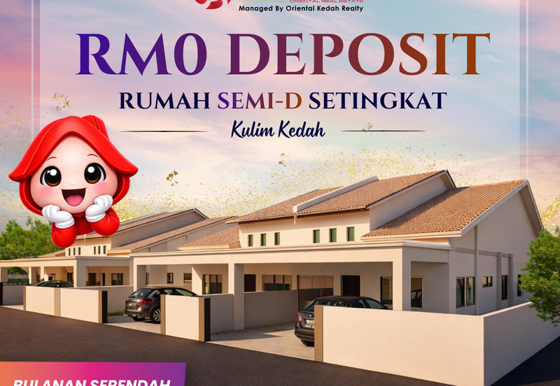 Rumah Berkembar Setingkat di Kulim 