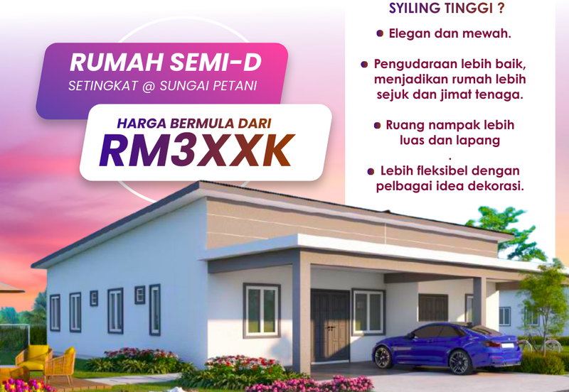 Rumah Semi-d Setingkat di Sungai Petani