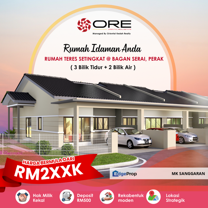 Rumah Teres Setingkat di Bagan Serai Perak, Perak, Bagan Serai