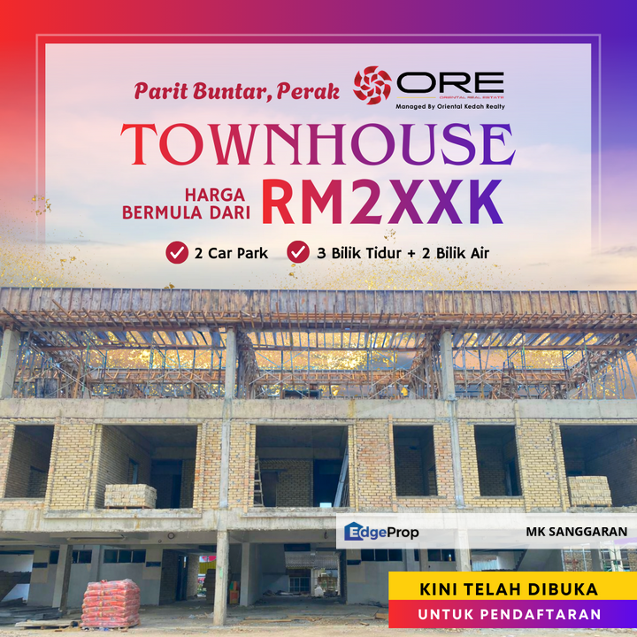 Townhouse di Parit Buntar, Perak, Perak, Bagan Serai