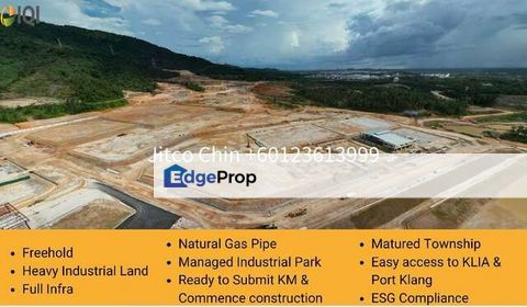 Senawang Seremban Freehold Heavy Industrial Land full infra for sales SPD Tech Valley, Negeri Sembilan, Senawang