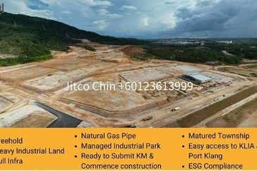 Senawang Seremban Freehold Heavy Industrial Land full infra for sales SPD Tech Valley