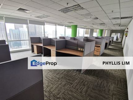 Fully fitted office with 90 workstations, Kuala Lumpur, KL City