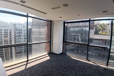 Partially fitted office in Menara Mustapha Kamal, PJ Trade Centre