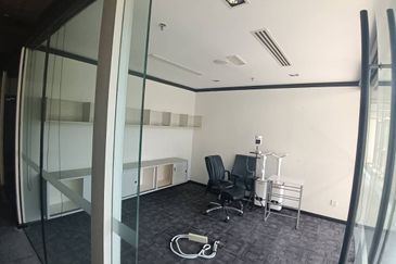 Partially fitted office in Menara Mustapha Kamal, PJ Trade Centre