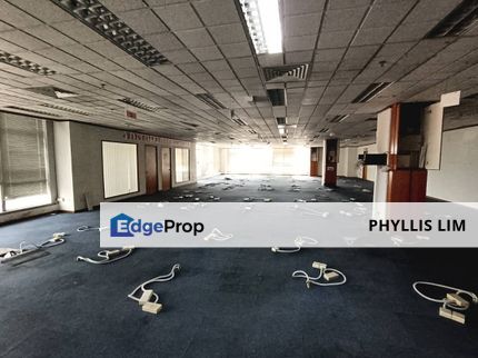 Partially fitted mid-size office in Menara Raja Laut, Kuala Lumpur, KL City