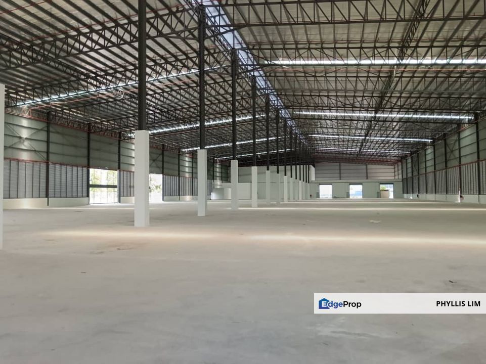 Newly Constructed Factory Buildings In Halal Hub In Bandar Enstek, Negeri Sembilan, Labu