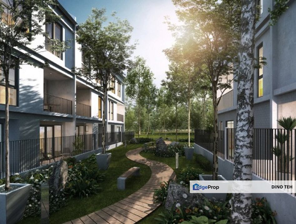 Penang Island, Vilaris Courtyard Homes, New 3 Storey Terraced House for Sale in Batu Uban, Gelugor (3,940sf) , Penang, Batu Uban