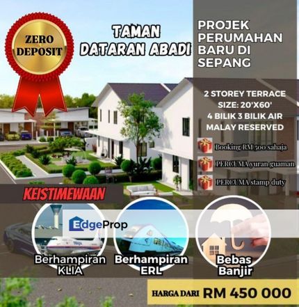 [Near KLIA] Projek Perumahan baru, Teres Dua Tingkat, Sepang, Selangor, Sepang