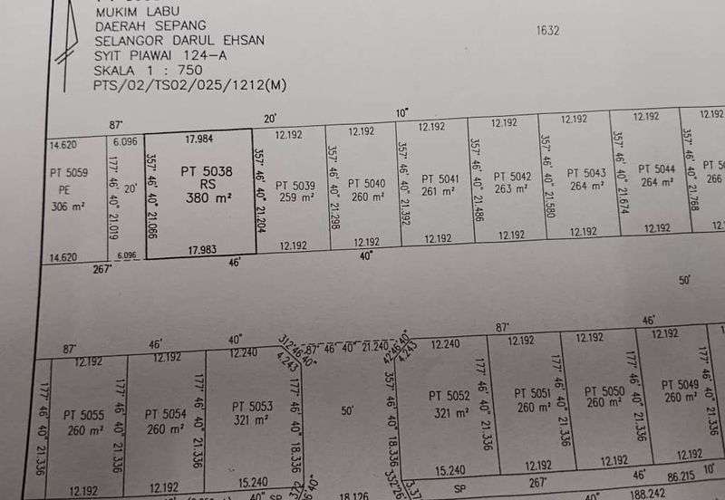 [59 x 70 ] Tanah Lot Banglo,  Geran Individu , Taman Salak Damai