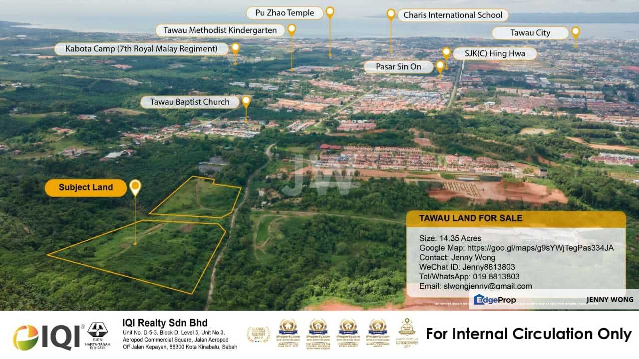 Bukit Air Panas Prime CL Land For Sale in Tawau , Sabah, Tawau