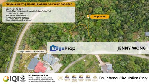 Bungalow Lot at Mount Kinabalu Golf Club For Sale, Sabah, Ranau