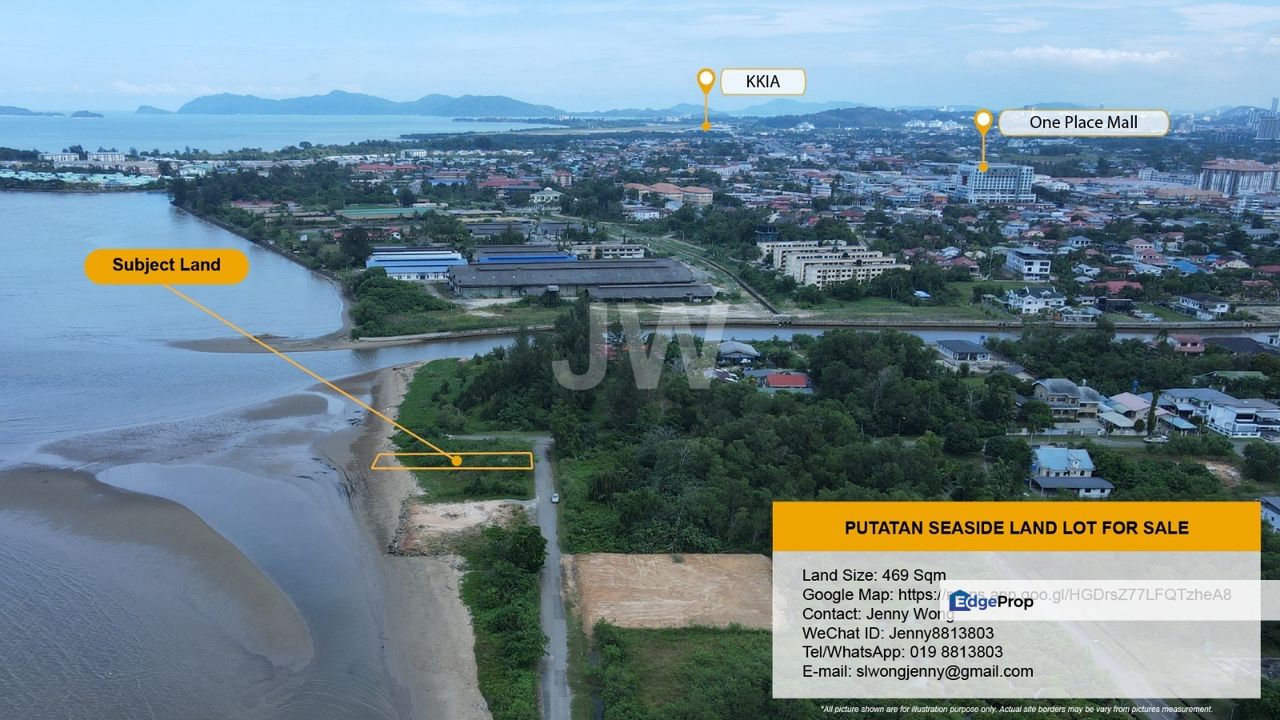 Seaview Bungalow Lot For Sale, Sabah, Pulatan