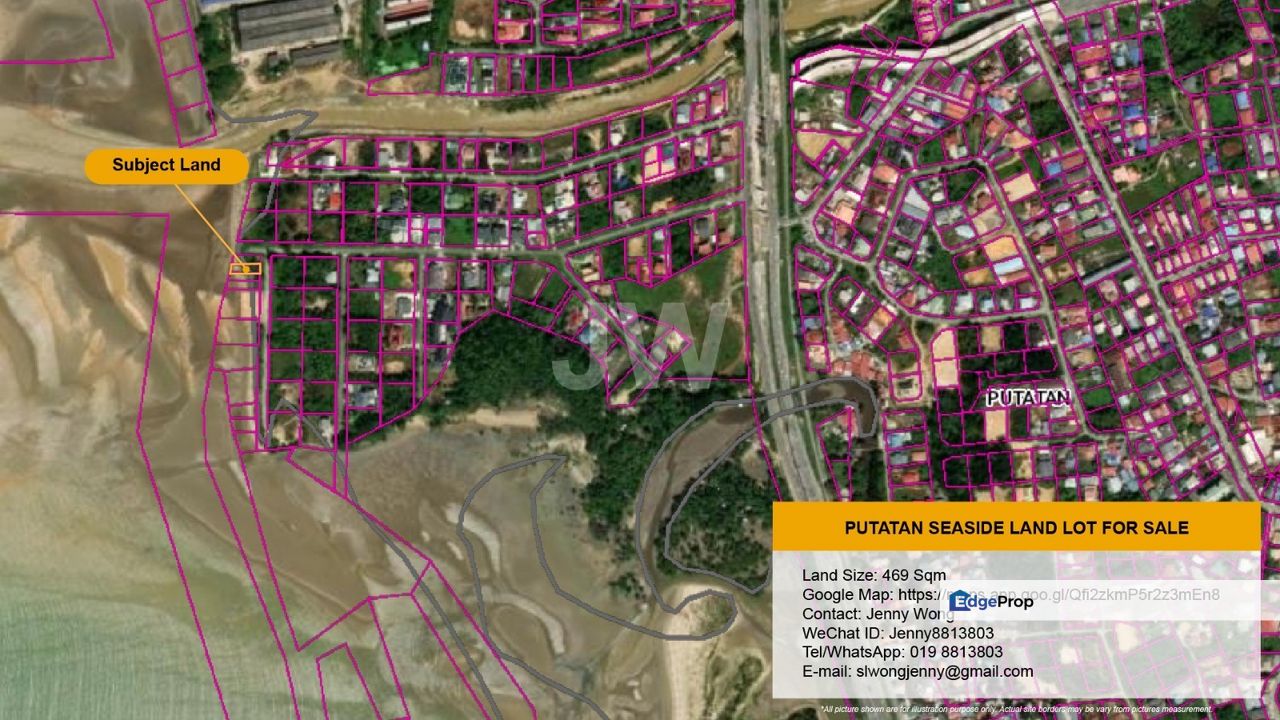 Seaview Bungalow Lot For Sale, Sabah, Pulatan