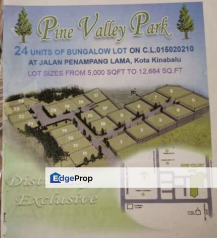 Pine Valley Park Bungalow Lot for Sale, Sabah, Kota Kinabalu