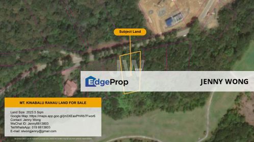 Bungalow Lot at Mount Kinabalu Golf Club For Sale, Sabah, Ranau