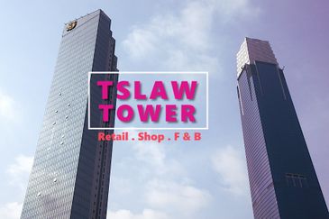 TSLAW Tower - Bukit Bintang KLCC TRX - New Retail-F & B Shops with direct access to MRT station