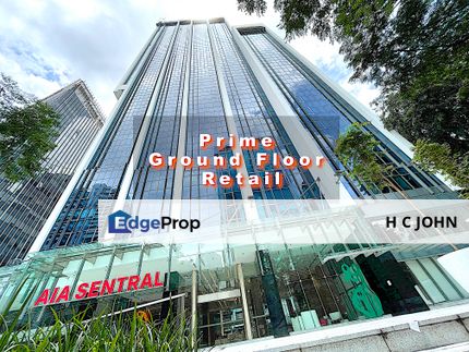 AIA Sentral KLCC Bukit Bintang - Prime Retail Space for F & B Chic Cafe-restaurant with high traffic frontage, Kuala Lumpur, KL City