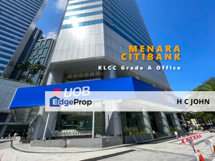 Menara Citibank KLCC Grade A Corporate Office closeby to Train stations, Kuala Lumpur, KLCC