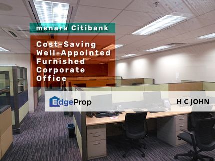  Menara Citibank KLCC Cost Saving Furnished A+ Office closeby to Train stations, Kuala Lumpur, KLCC